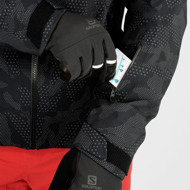 Black Salomon Outlaw 3L Shell Men's Ski Jackets | PH 96132E